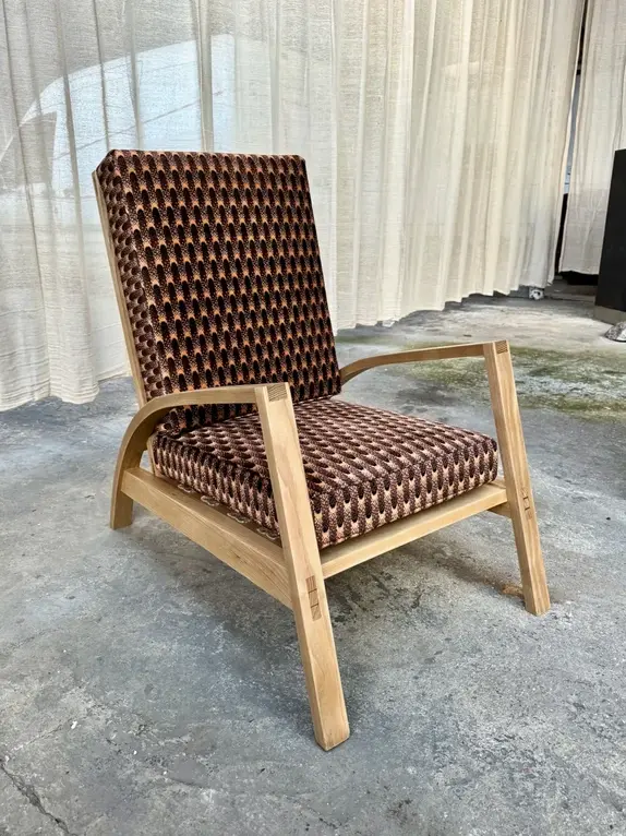 Handcrafted custom hardwood dining chair
